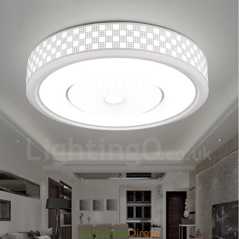 Luminária embutida de metal integrada contemporânea moderna