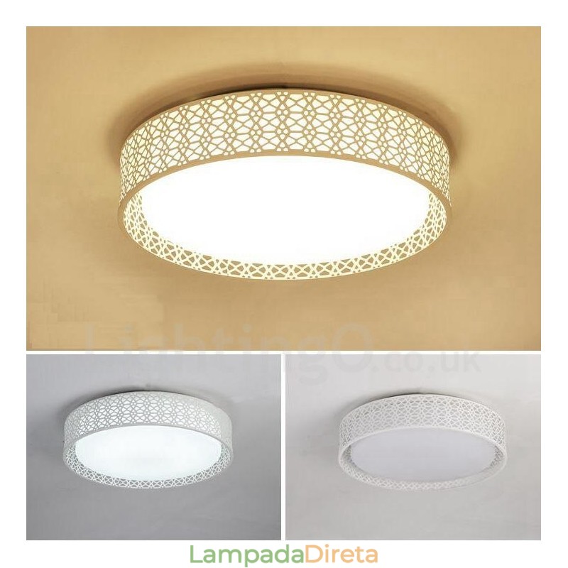 Luminária embutida de metal integrada contemporânea moderna