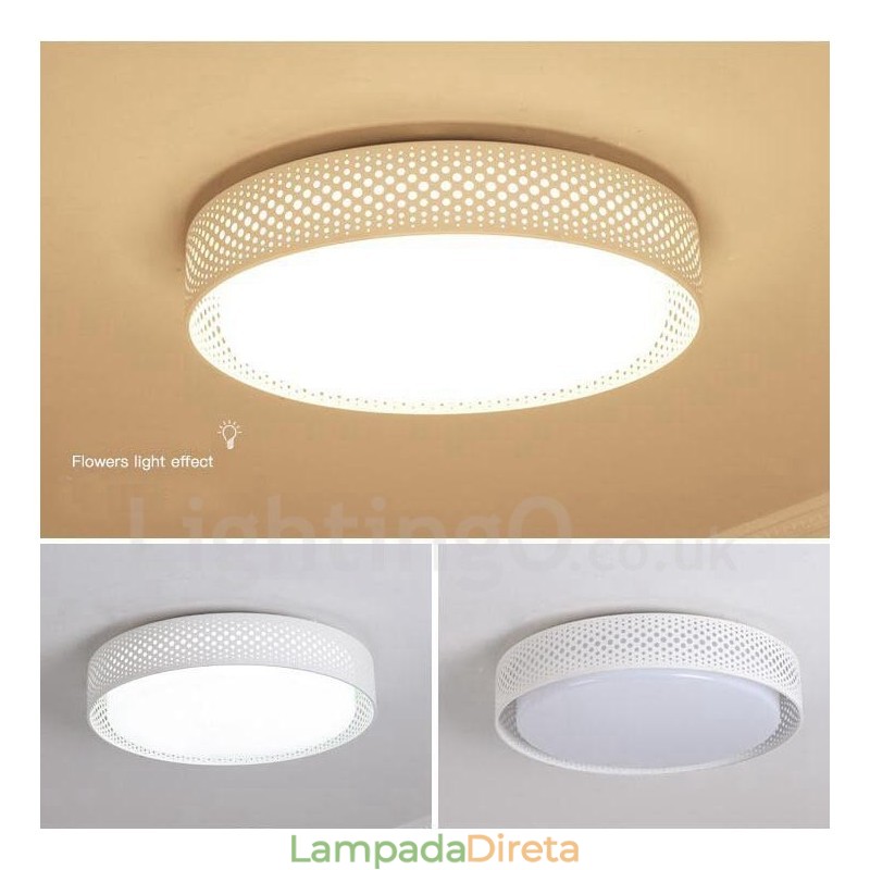 Luminária embutida de metal integrada contemporânea moderna