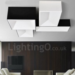 Luminária embutida de metal integrada contemporânea moderna