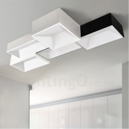 Luminária embutida de metal integrada contemporânea moderna