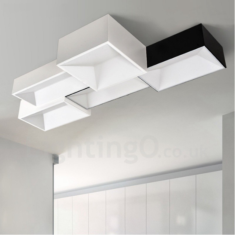 Luminária embutida de metal integrada contemporânea moderna