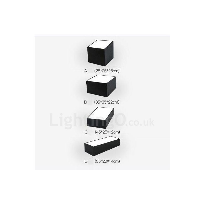 Luminária embutida de metal integrada contemporânea moderna