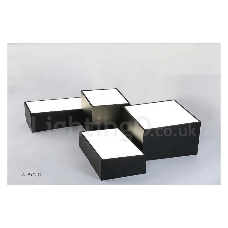 Luminária embutida de metal integrada contemporânea moderna
