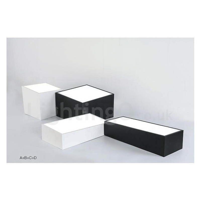 Luminária embutida de metal integrada contemporânea moderna