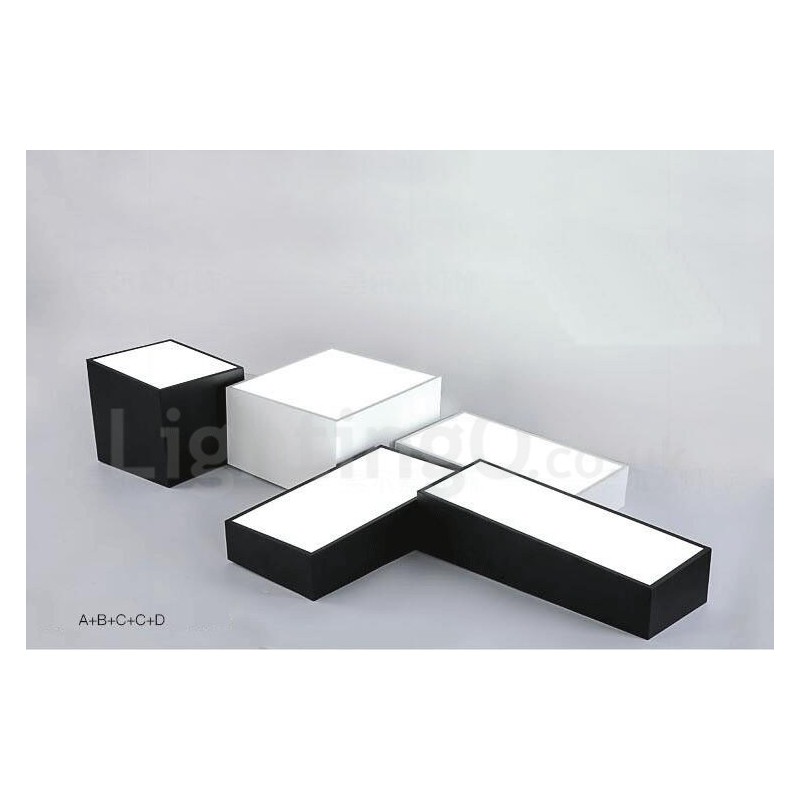 Luminária embutida de metal integrada contemporânea moderna
