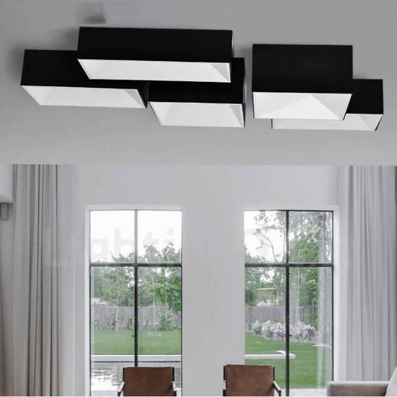 Luminária embutida de metal integrada contemporânea moderna