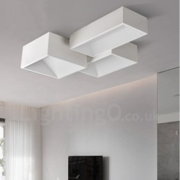 Luminária embutida de metal integrada contemporânea moderna