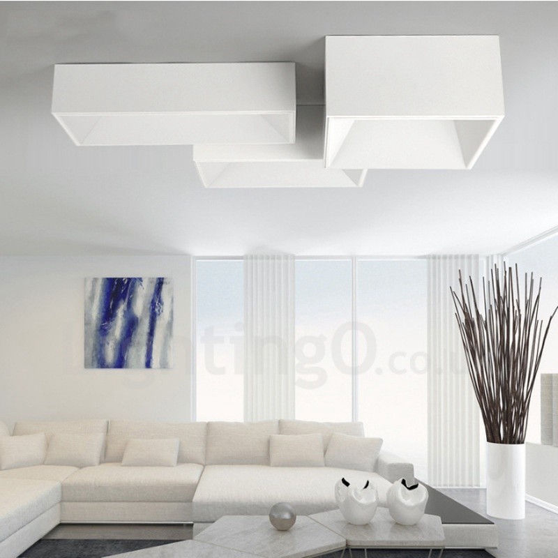 Luminária embutida de metal integrada contemporânea moderna