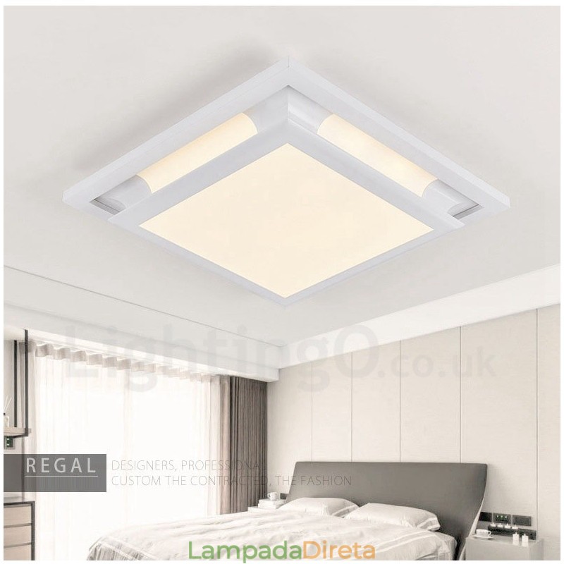Luminária embutida de metal integrada contemporânea moderna