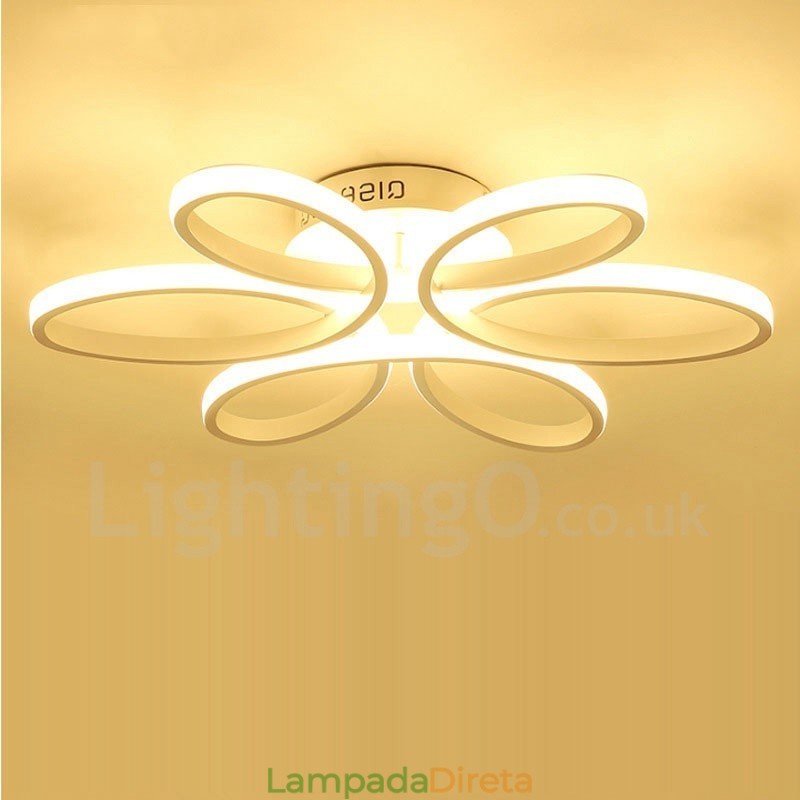 Luminária embutida integrada moderna e contemporânea