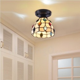 Luminária embutida integrada estilo mediterrâneo