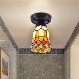 Luminária embutida integrada estilo mediterrâneo