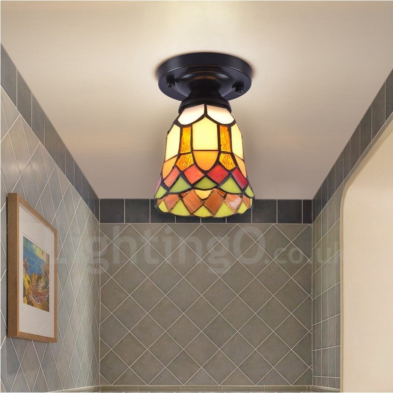 Luminária embutida integrada estilo mediterrâneo