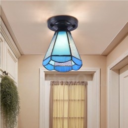 Luminária embutida integrada estilo mediterrâneo