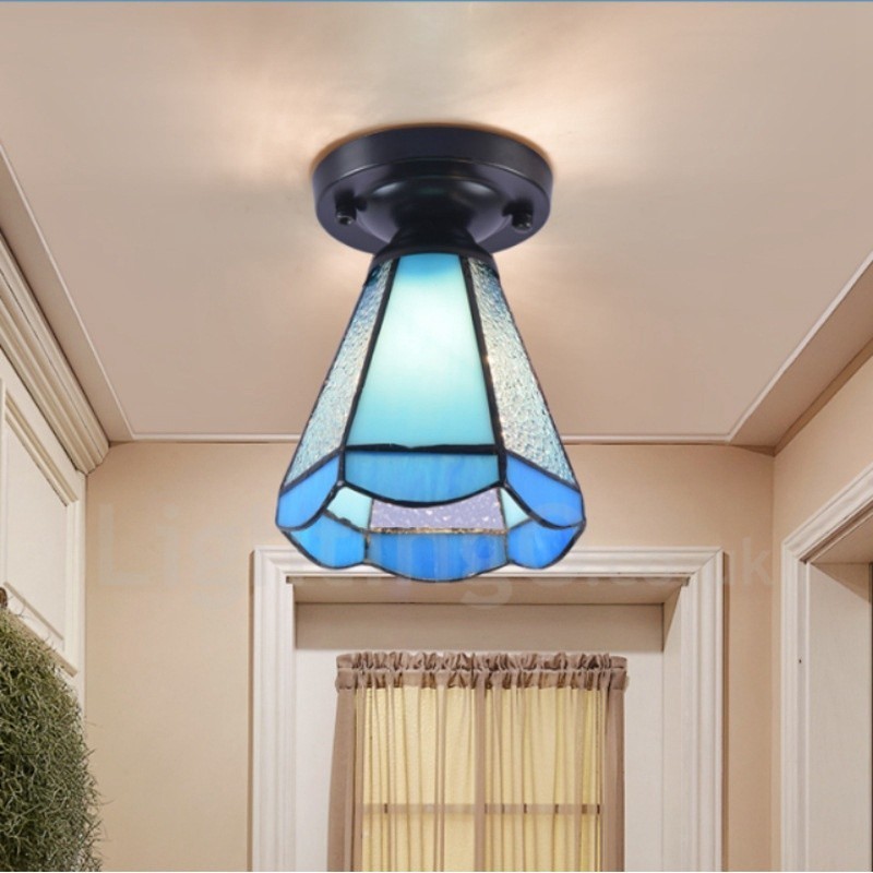 Luminária embutida integrada estilo mediterrâneo