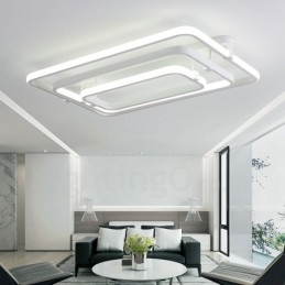 3 anéis modernos contemporâneos integrados embutidos luz