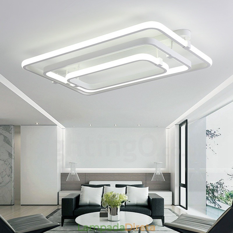 3 anéis modernos contemporâneos integrados embutidos luz