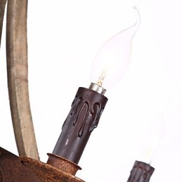 Vintage americano rústico pingente de madeira winerel lustre lâmpada sala de estar e lâmpada