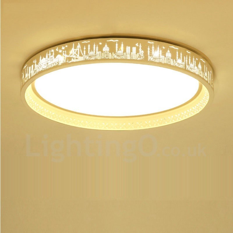 Luminária embutida de metal integrada contemporânea moderna