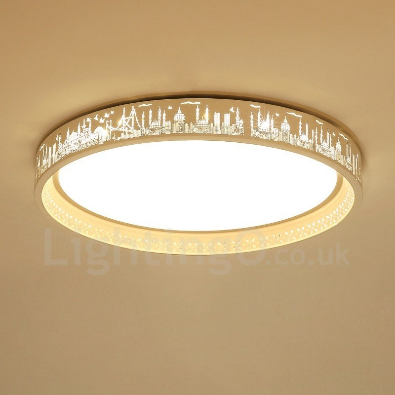 Luminária embutida de metal integrada contemporânea moderna