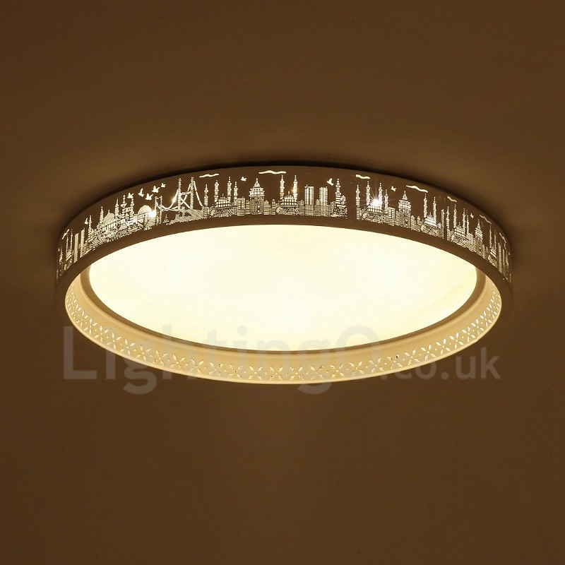 Luminária embutida de metal integrada contemporânea moderna