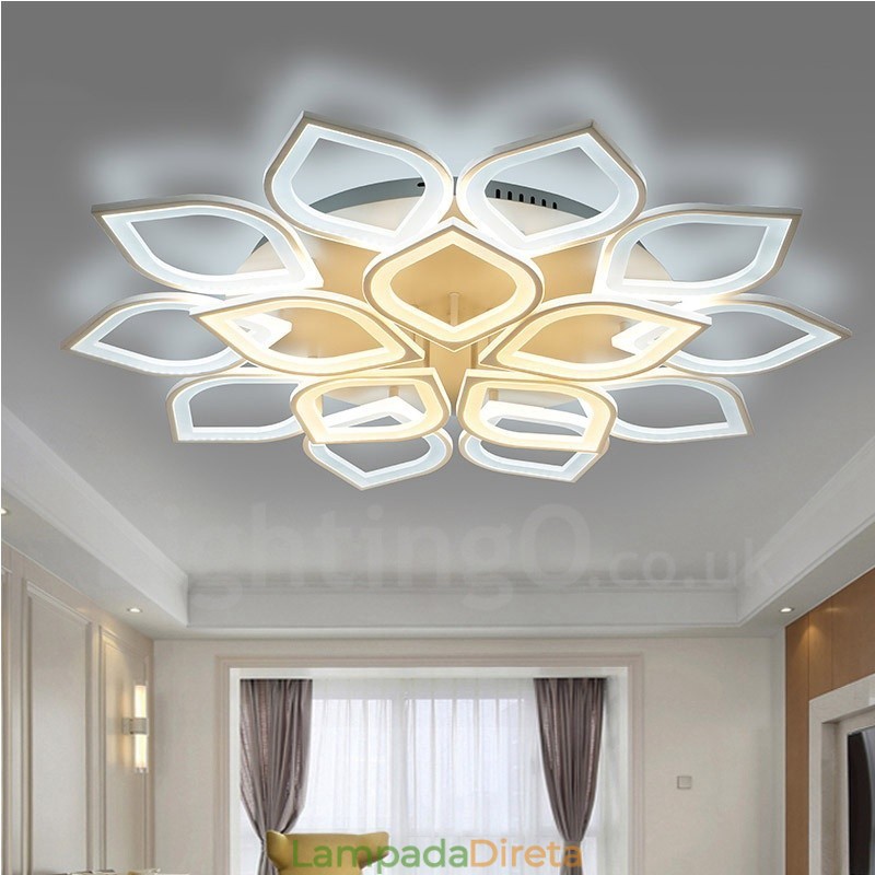 15 Luzes Modernas Contemporâneas Integradas de Montagem Embutida