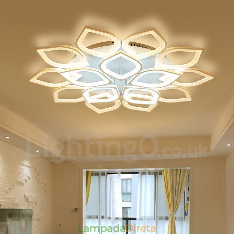 15 Luzes Modernas Contemporâneas Integradas de Montagem Embutida