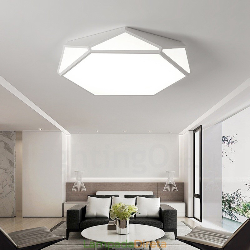 Luminária embutida de metal integrada contemporânea moderna