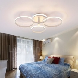 4 Luzes Modernas Contemporâneas Integradas de Metal Encastrado