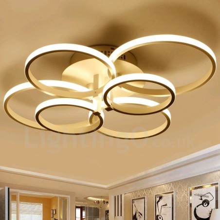 6 Luzes Modernas Contemporâneas Integradas de Metal Encastrado 6 Luzes Modernas Contemporâneas Integradas de Metal Encastrado