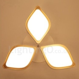 3 Luzes Modernas Contemporâneas Integradas de Metal Luminárias de Montagem Embutida
