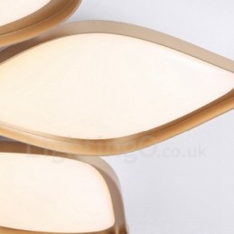 3 Luzes Modernas Contemporâneas Integradas de Metal Luminárias de Montagem Embutida