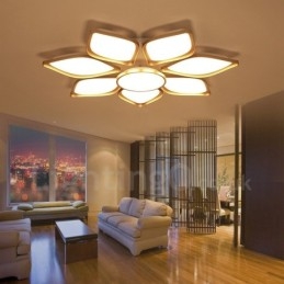 Luminária embutida de metal integrada contemporânea moderna com 8 luzes