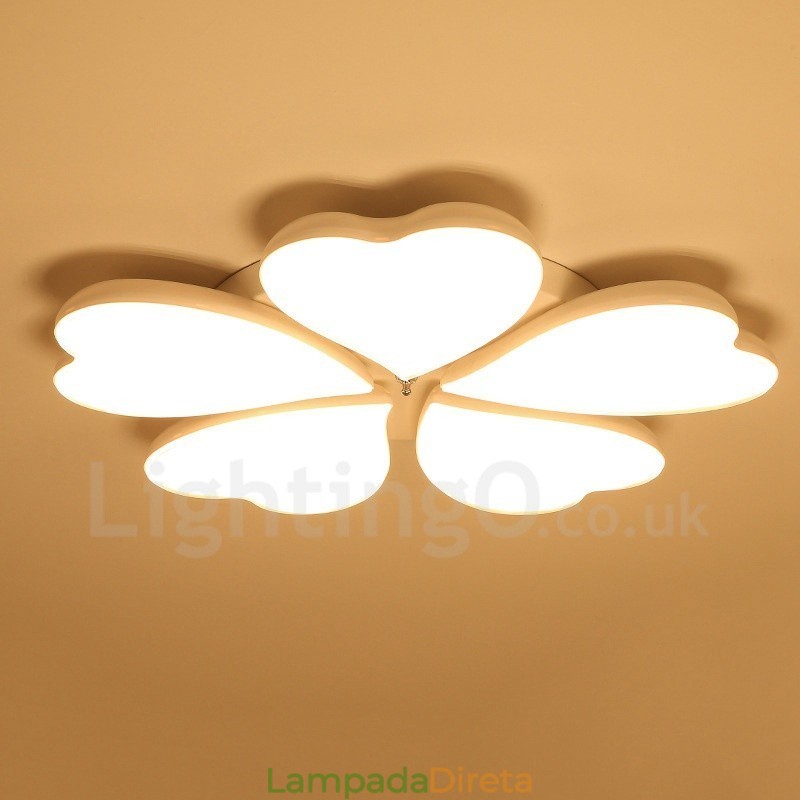 Luminária embutida de metal integrada contemporânea moderna de 5 luzes