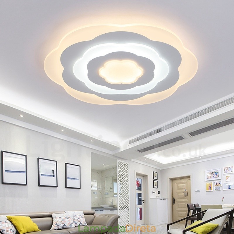 Luminária embutida de metal integrada contemporânea moderna