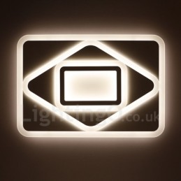 Luminária embutida de metal integrada contemporânea moderna
