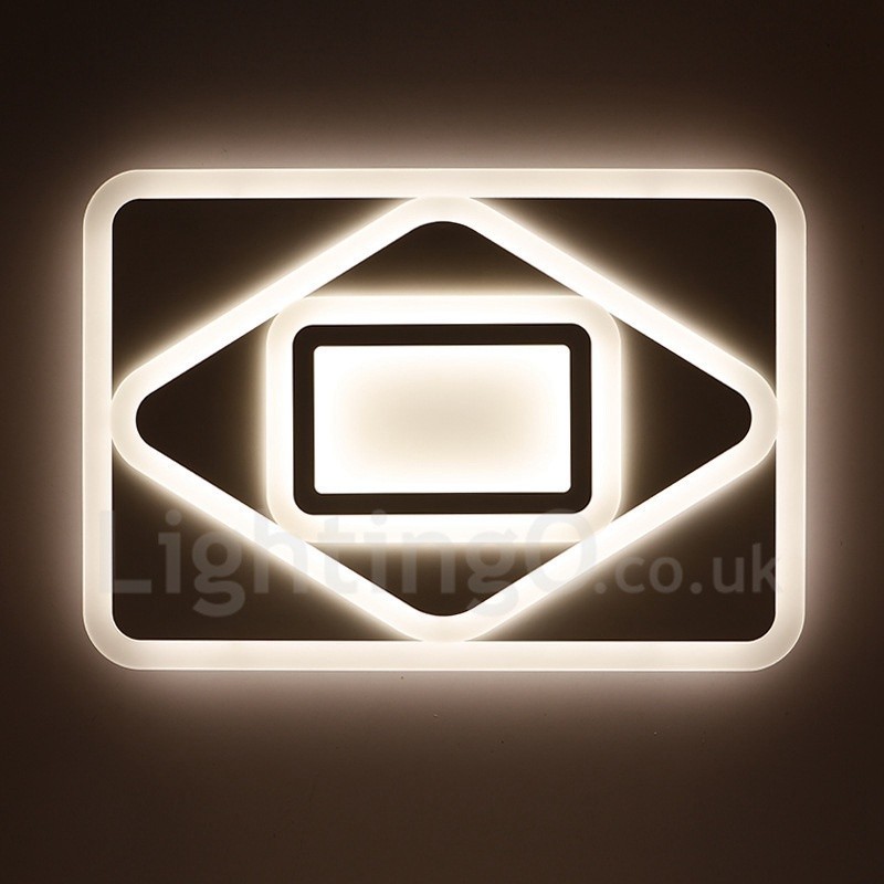 Luminária embutida de metal integrada contemporânea moderna