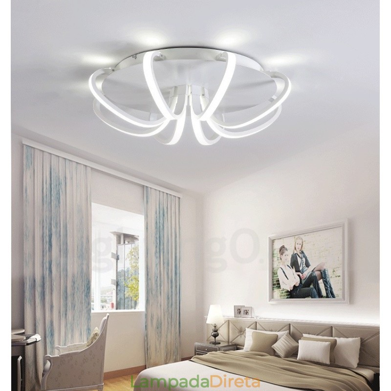 Luminária embutida de metal integrada contemporânea moderna