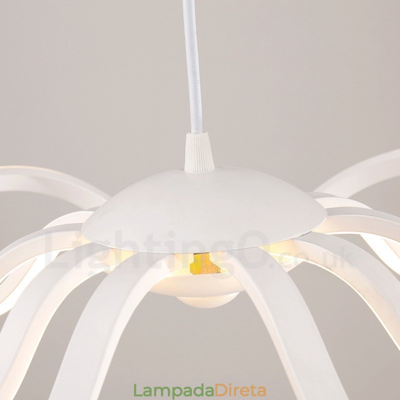 Luminária embutida de metal integrada contemporânea moderna