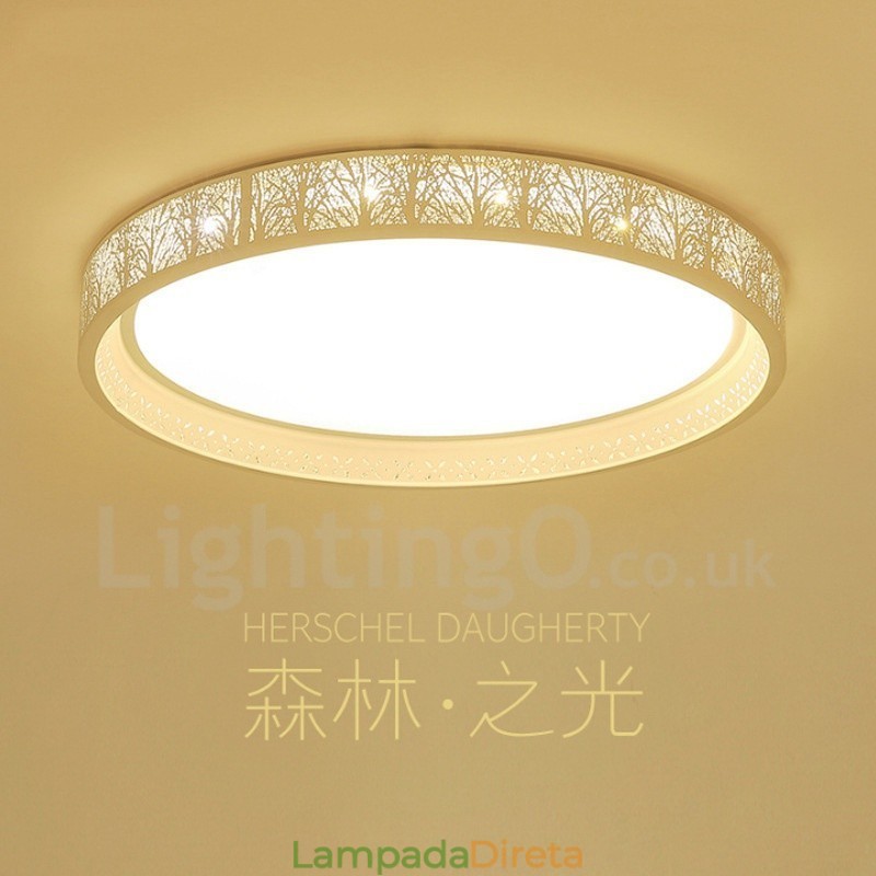 Luminária embutida de metal integrada contemporânea moderna