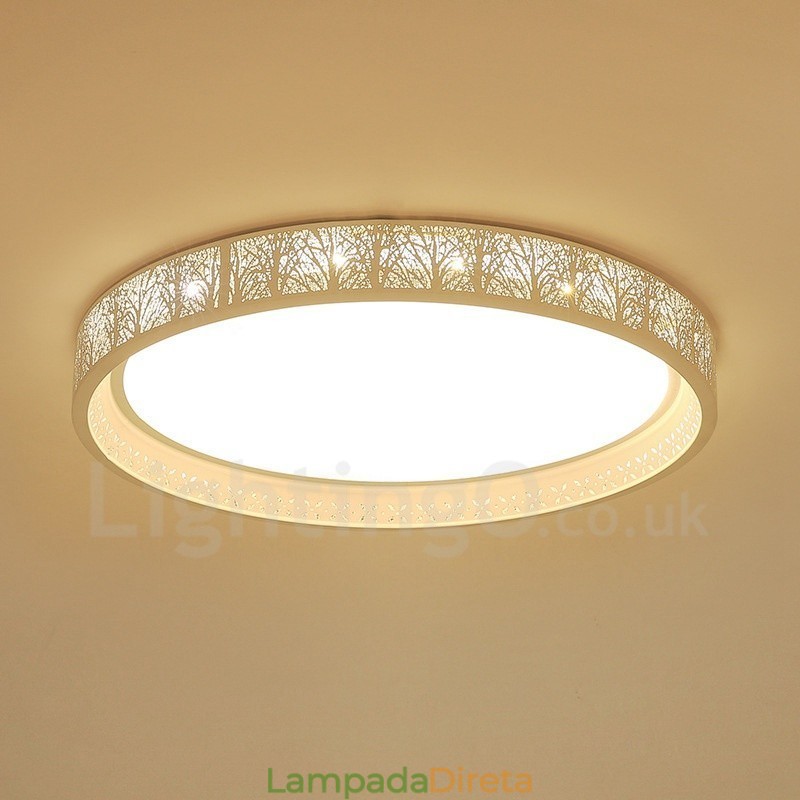 Luminária embutida de metal integrada contemporânea moderna