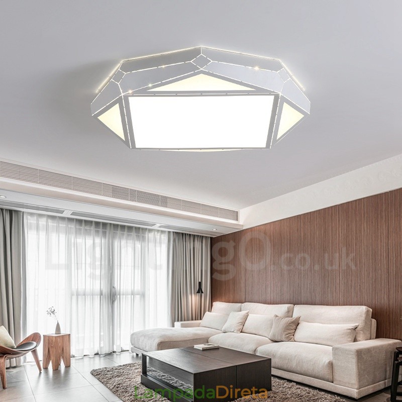 Luminária embutida de metal integrada contemporânea moderna