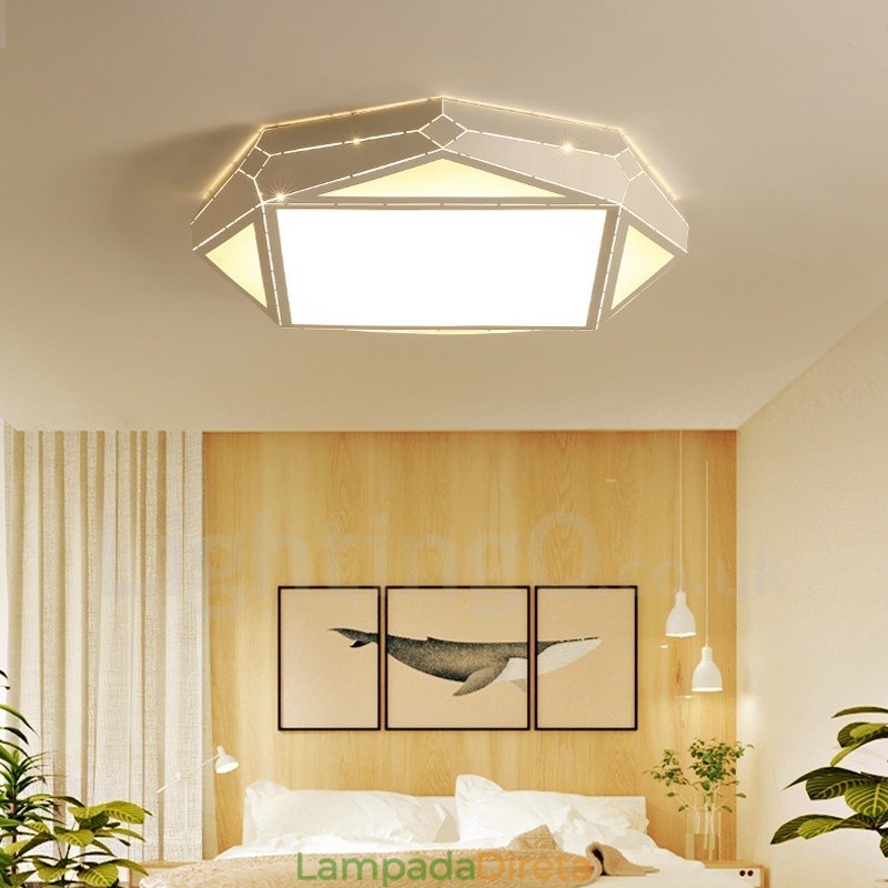 Luminária embutida de metal integrada contemporânea moderna