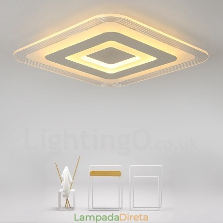 Luminária embutida de metal integrada contemporânea moderna Luminária embutida de metal integrada contemporânea moderna