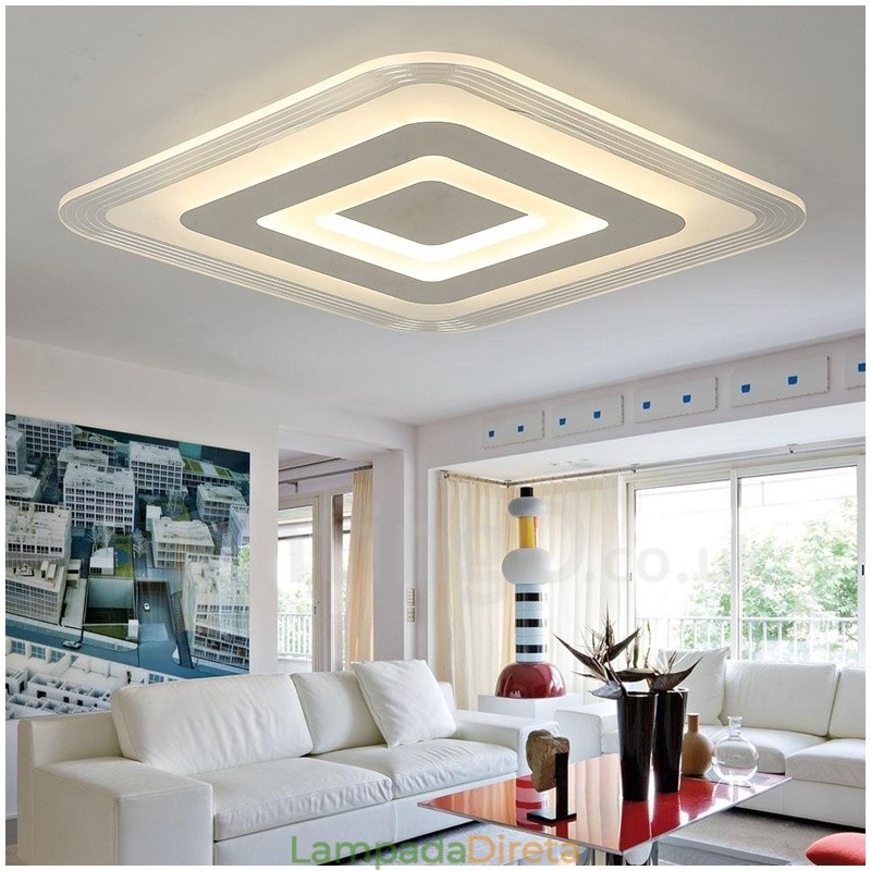 Luminária embutida de metal integrada contemporânea moderna
