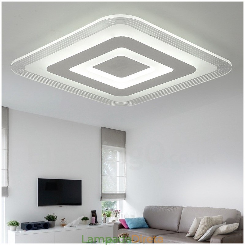 Luminária embutida de metal integrada contemporânea moderna