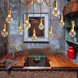 Lustre Mini Estilo Moderno Contemporâneo Metal