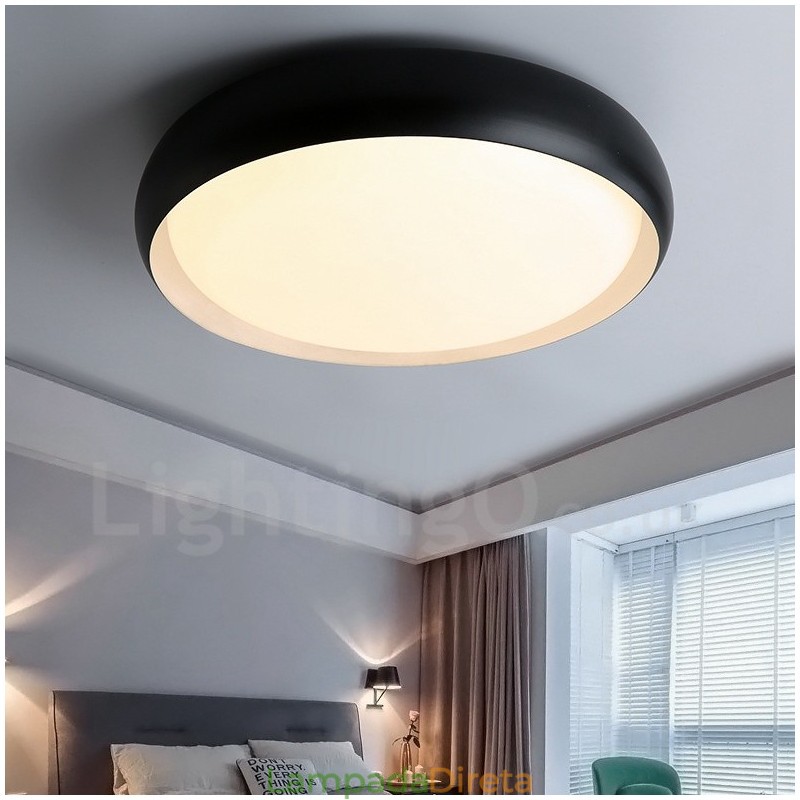 Luminária embutida de metal integrada contemporânea moderna