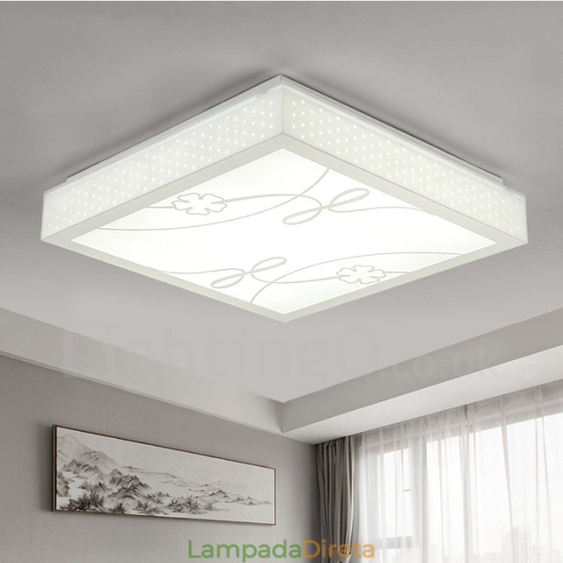 Luminária embutida de metal integrada contemporânea moderna